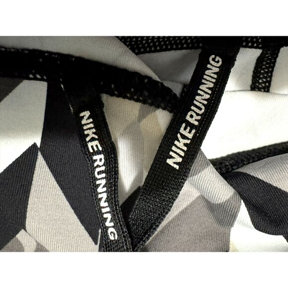 Nike Women's Dri Fit 7/8 Printed Geometric Running Leggings Sz S Mesh Inserts - Picture 7 of 8